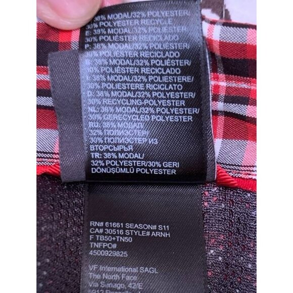 The North Face Red Plaid Shirt -Small - Picture 5 of 10